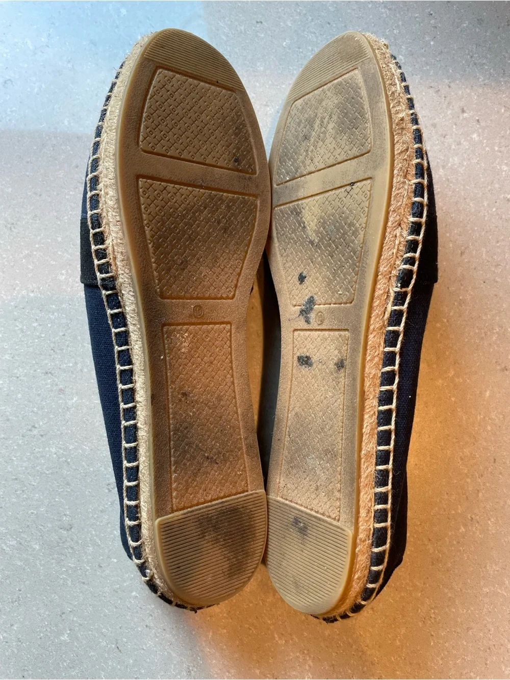 Tory Burch Weston Flat Espadrille | Navy & Black